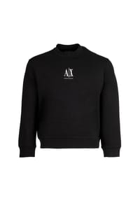 ARMANI EXCHANGE - Herren Sweatshirt - Pullover, Rundhals, Logo, Baumwoll-Mix - Beige