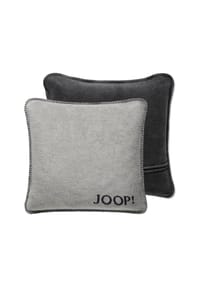 JOOP! Kissenhülle - UDF Doubleface, 50x50 cm, Logo - Uni-Doubleface - Beige
