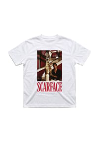MERCHC•DE - T-Shirt, Scarface Fountain, weiß, für Herren - 00220 WHITE
