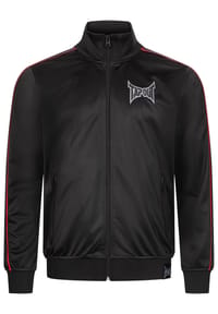 TAPOUT® - Herren Trainingsjacke normale Passform TARZIANA - Black/Grey/Red