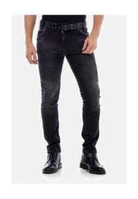 CIPO & BAXX® - Jeans mit Nietendetails, CD-426 - schwarz