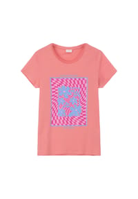 s.Oliver RED LABEL - T-Shirt, Baumwolle, für Kinder - 4334  LILAC/PINK