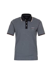 CASAMODA - Herren Polo-Shirt uni - graues Dunkelblau