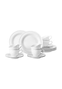 Seltmann Weiden Kaffee-Set, 18-teilig - BEAT - WEISS