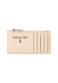 PATRIZIA PEPE - Kreditkartenetui Leder 13 cm - dark tatami