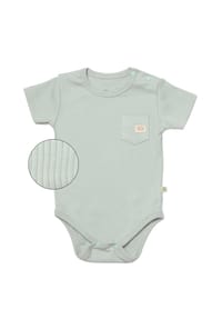 biorganic - Kurzarmbody, Modal/Bio-Baumwolle, unisex - Beige