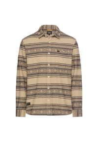 camel active - Jacquard Hemd mit Brusttasche - Beige