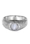 HAZE & GLORY Ring Siegelring Achat Hellblau 925 Sterling Silber Bild 2