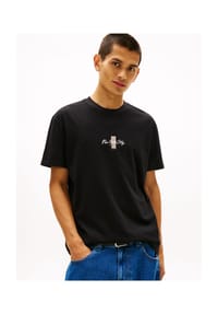 TOMMY Jeans - T-Shirt, Baumwolle, für Herren - BDS  BLACK