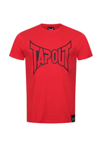 TAPOUT® - Herren T-Shirt normale Passform LIFESTYLE BASIC TEE - Anthracite/Black