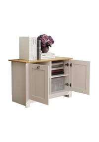 VCM. - Holz Kommode | Sideboard  mit Drehtüren | Maße ca. H. H. 60 x B. 89 x T. 40 cm - Balusa M - Weiß