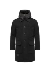 STONE HARBOUR® - Wollmantel Thiagoo XX - Black