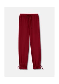 MADELEINE - Ceramica-Hose im lässigen Joggpants-Style - johannisbeere