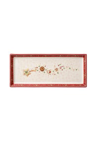 Villeroy & Boch Kuchenplatte rechteckig Winter Bakery Delight - Winter Bakery Delight - rot