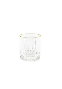 ALMINA® - Almina Elisa 6 Tlg. Trinkgläser-Set Wasserglas mit Goldumrandung - Transparent OneSize