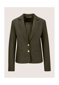 MADELEINE - Nadelstreifen-Blazer mit Wappenknöpfen - khaki / melange