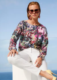 MADELEINE - Druckbluse mit Paisley-Muster - multicolor / gemustert