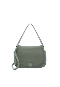 L.CREDI SADMA - Schultertasche, Kunstleder, Magnetverschluss, für Damen - DEEP GREEN
