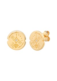 caї - Ohrstecker 925/- Sterling Silber 2 Weißtopas - gelb