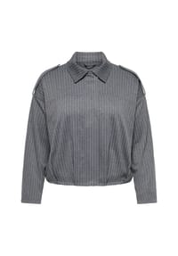 ONLY CARMAKOMA - Übergangsjacke, Klappkragen, für Damen - 179075002 GREY MEL