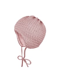 maximo® - BABY-Mütze ausgenäht Zopf-Struktur, Futter - erdnuss