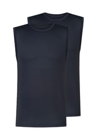 mey - Unterhemd / Tanktop 2er Pack Iconic Modal - Dunkelblau / schwarz