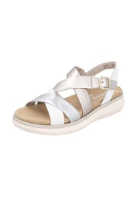 remonte® - Leder Sandalen - Weiß/Gold