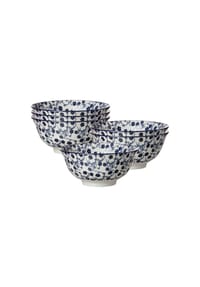 Ritzenhoff & Breker Müslischalen Royal Sakura ø 15,5 cm 6er Set blau-weiß - ROYAL - blau-weiß