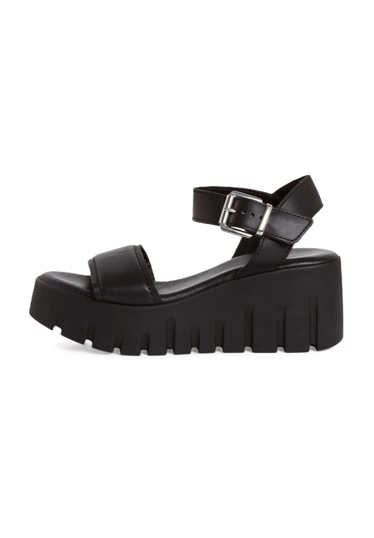 tamaris Sandalen, DornschließE, FüR Damen, Schwarz, 39