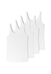 uncover by SCHIESSER - Unterhemd / Tanktop 4er Pack Cotton - Schwarz