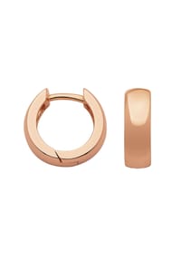 Adelia's - Damen Silber Schmuck 925 Silber Ohrringe  Creolen Ø 12,5 mm - rose