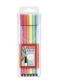 STABILO - Filzstifte "Pen 68 Neon", 6er Etui - MEHRFARBIG, mehrfarbig