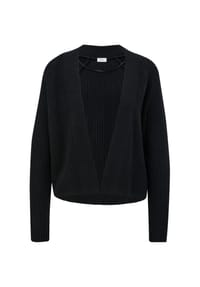 s.Oliver BLACK LABEL - Strickjacke, Wollanteil, für Damen - 0700  WHITE