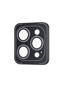 COFI - Kamera-Schutzglas für Smartphone-Linsen mit grauem Rahmen kompatibel - transparent 6x4x1 cm