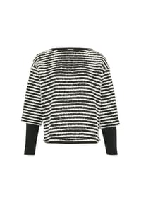 s.Oliver BLACK LABEL - Sweatshirt, Loose Fit, für Damen - 99G1  GREY/BLACK