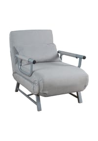 VCM. - Schlafsessel | Polyester-Stoff | Maße ca. ca. H. 95 x B. 64 x T. 78 cm | Sessel mit Schlaffunktion | Schlafsessel - Kolino - Grau