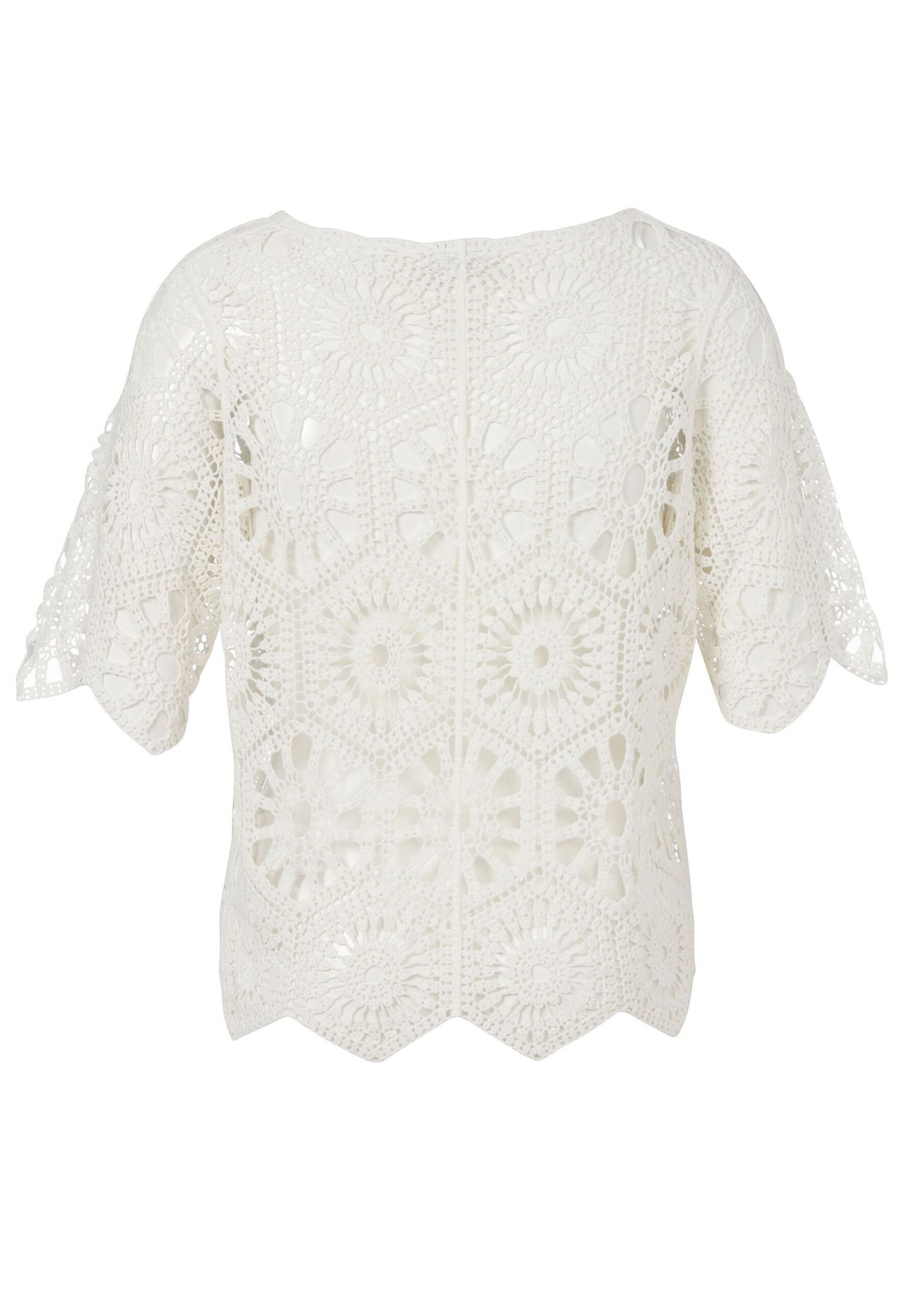 Via Appia -DUE- Pullover, Lochmusterstrick, FüR Damen, Beige, 50