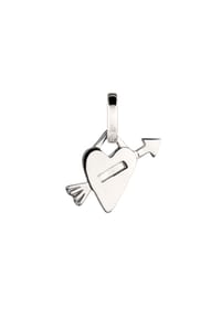 elli. - Charm Herz Mit Pfeil 925 Sterling Silber - Silber