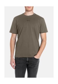 REPLAY - T-Shirt, Baumwolle, für Herren - 011 NATURAL WHITE