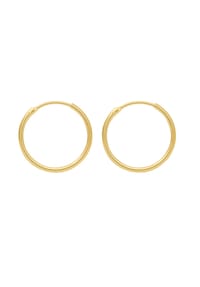 Adelia's - Damen Gold Schmuck 585 Gold Ohrringe  Creolen Ø 25 mm - gold