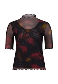 zero - Shirt, Stehkragen, für Damen - 9848 BLACK/DARK