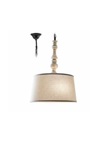 LOBERON - Hängelampe Martigny beige - beige