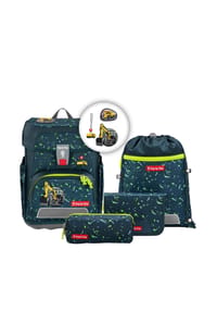 Step by Step® Cloud - Cloud - Schulranzen Set 5tlg. (Police Truck Charly) - Bagger Rocco
