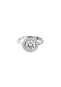 Julie Julsen® - Ring 925/- Sterling Silber 23 Zirkonia - weiß