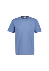 GANT - Herren T-Shirt - REGULAR SHIELD, Rundhals, kurzarm, Baumwolle, Stickerei - Anthrazit