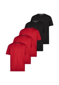 redmond - T-Shirt 5er Pack Basic - Beige