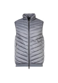 ARMANI EXCHANGE - Herren Daunenweste - Steppweste, Zipper, ärmellos, uni - Dunkelblau
