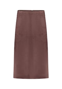 BETTY BARCLAY - A-Linien-Rock unifarben - Light Maroon