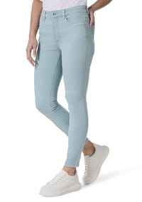 STOOKER® - RIO FEXXI MOVE STRASS Damen 5-Pocket-Jeans lang - blue aqua