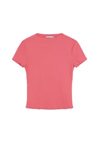 MANGUUN - T-Shirt, Wellensaum, für Kinder - 2 SUNKISSED CORAL